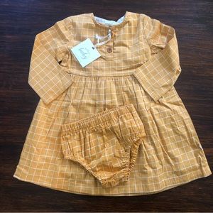 NWT Hallmark Baby Girl Checkered Dress/Bloomer Set 18-24 months
